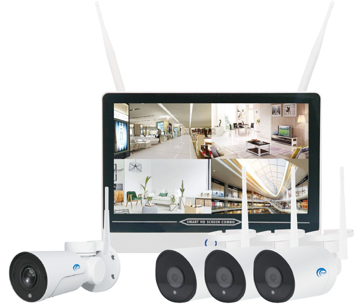 モニターレコーダー＋ワイヤレスカメラ4台セット TSP-WCS2301P