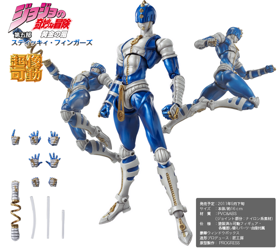 RAHステイッキーフィンガーズ ジョジョの奇妙な冒険 第5部 超像可動