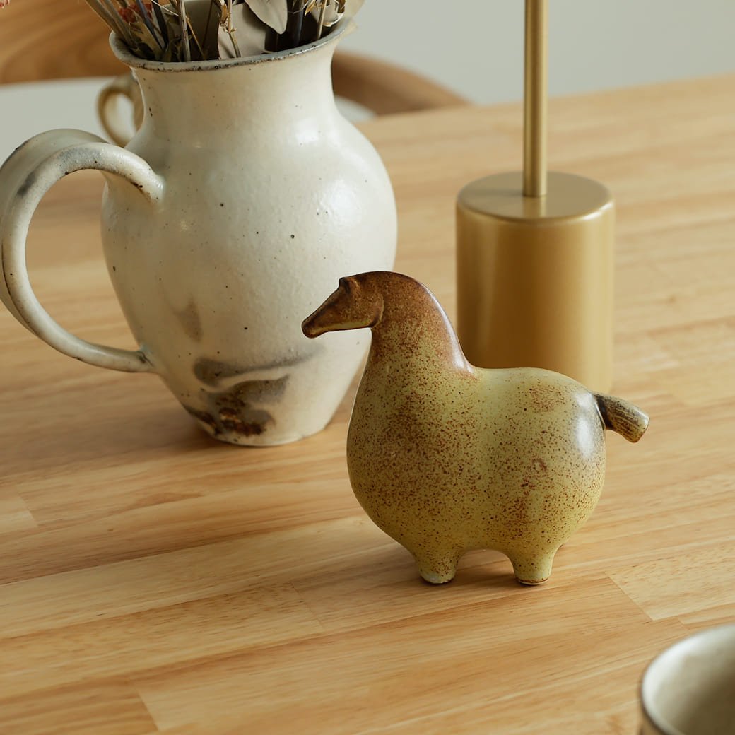 m-ob03 かしわ窯 Ornament A horse - miion｜北欧ナチュラルモダン家具