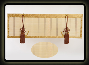 割引❗️御座敷簾 御簾 大小各2枚計4枚組 木箱