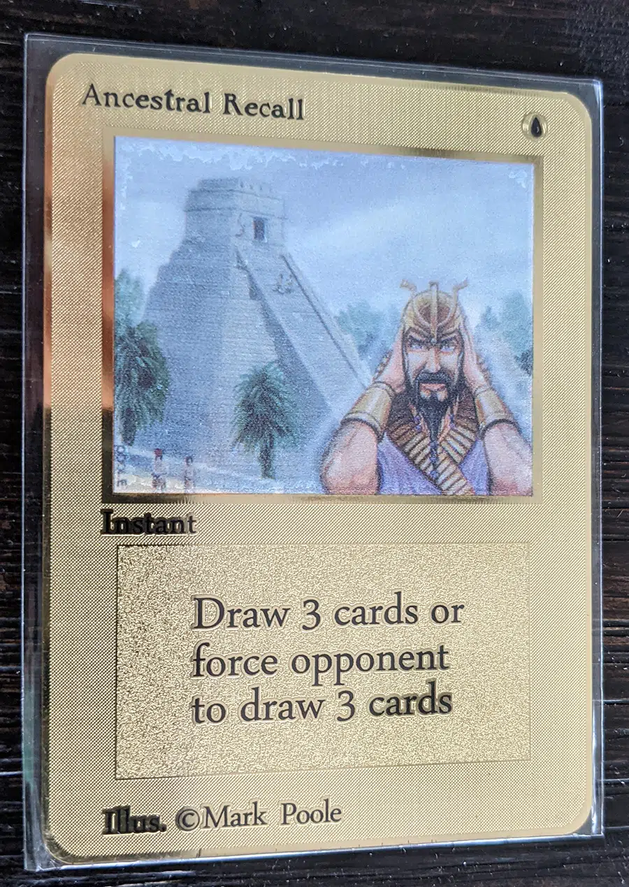 mtg Ancestral Recall 30a 新枠 Ancestral Recall 新枠30th anniversary