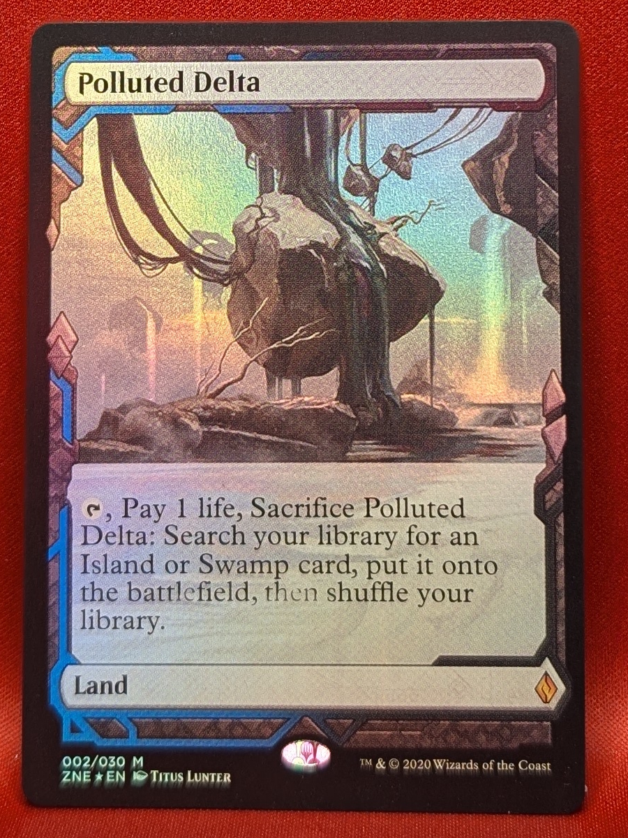Mtg foil 汚染された三角州 Zendikar Expeditions FOIL)(フルアート