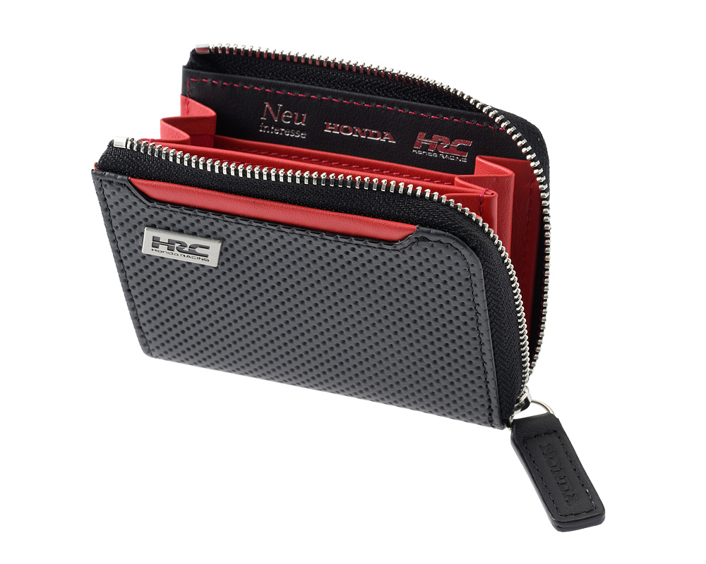 ノイインテレッセ×HRC】小銭入れ□BR -Black＆Red-