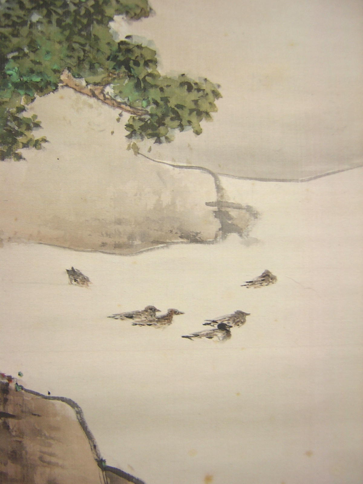 真作/三宅呉暁/人物風景図/桐共箱付/布袋屋掛軸HI-139 真作/三宅呉暁