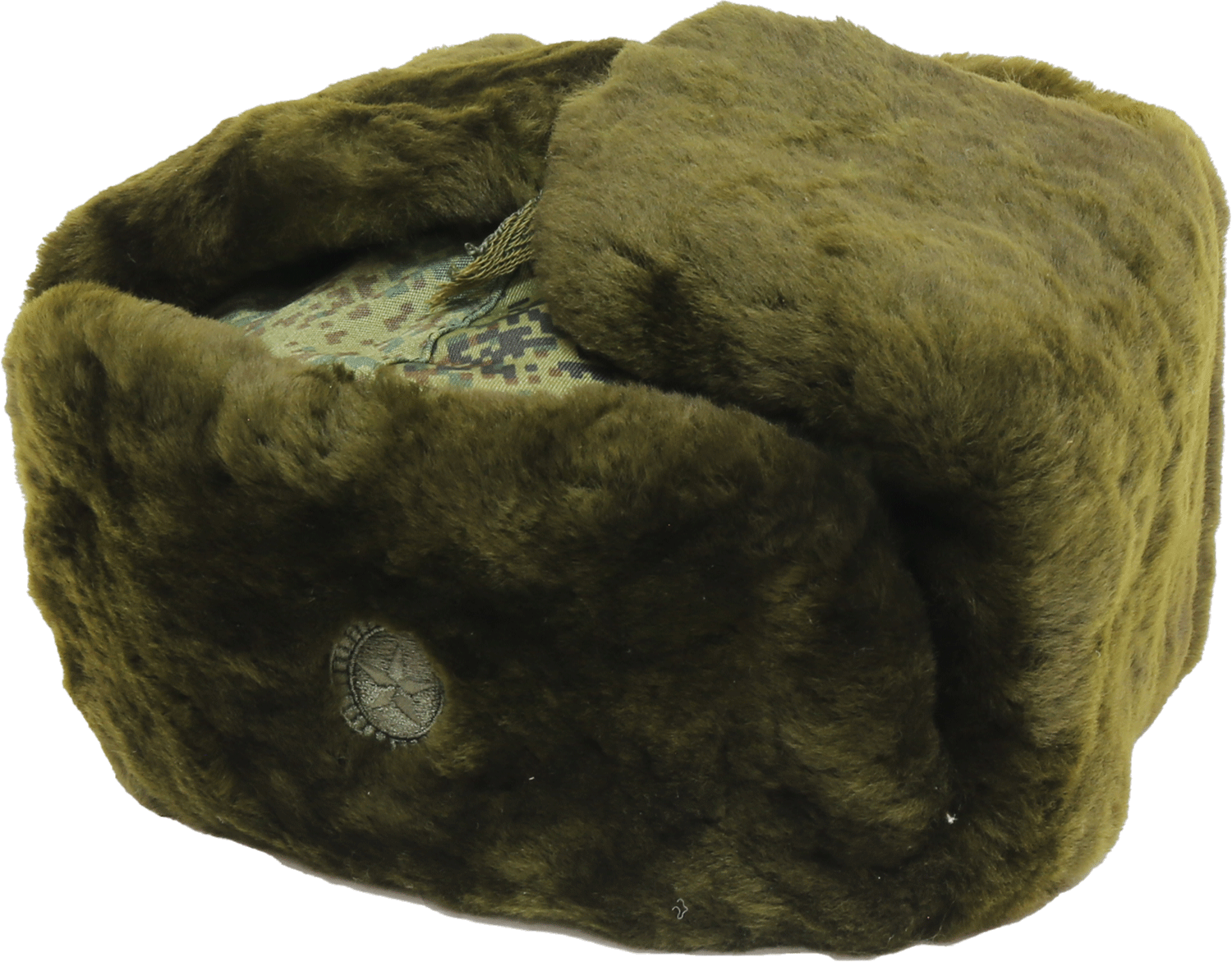 ロシア軍実物 ウシャンカ防寒帽 天然羊毛皮製 ミリタリーショップ 革