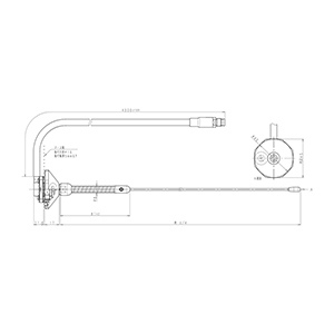150MHz帯 車載用穴開け式アンテナ（3D-2V) WH-150A-09 f=145-150 (ｾｯﾄ