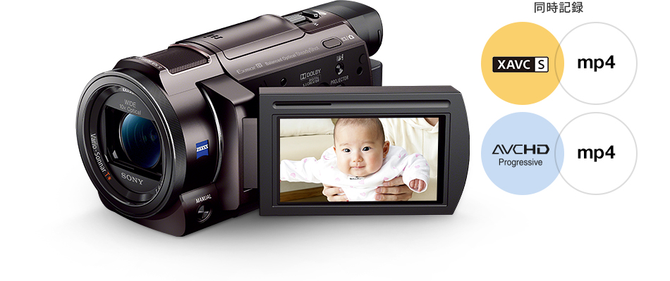 FDR-AXP35 特長 : 便利な撮影機能 | デジタルビデオカメラ Handycam