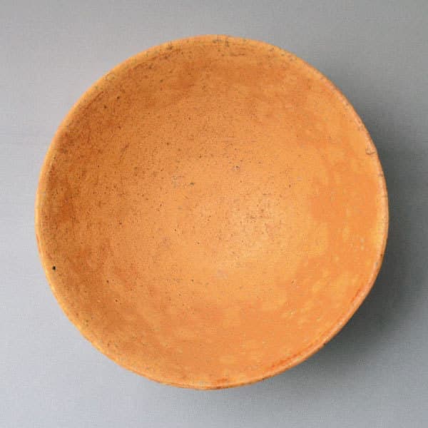 那波鳳翔 作 播州相生焼 黄伊羅保茶碗 of 茶の湯 墨東清友館 茶道具