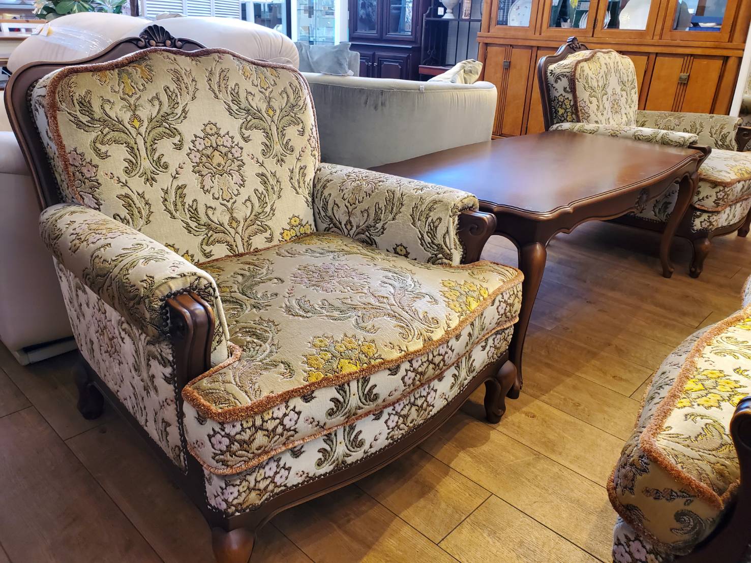 カリモク】応接室セット7点 カリモク 応接セット 応接間 アンティーク