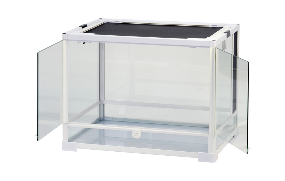 SANKO ガラスケージ 中型 ホワイト60.5×45.5×45.2 SANKO ガラスケージ