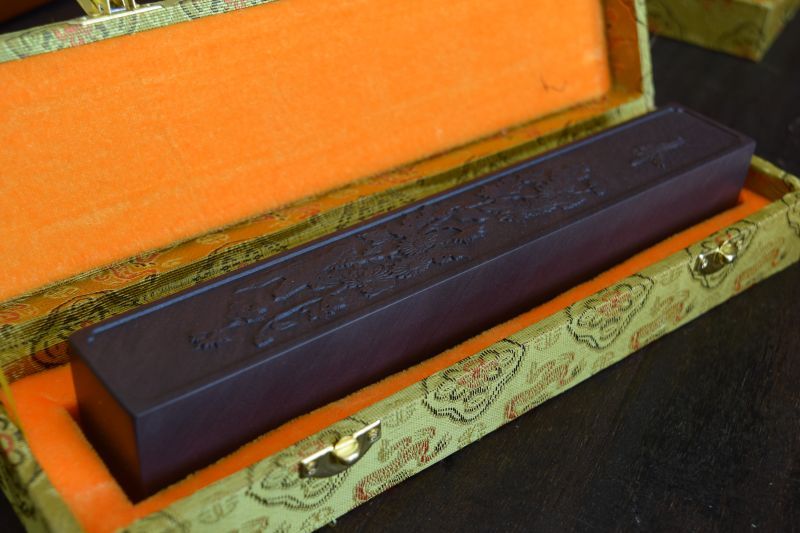 高級文鎮 端渓宋坑文鎮 四君子 蘭 - 習字セット・習字道具販売 習字屋