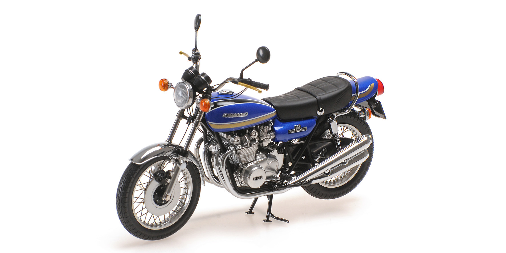 Minichamps 1:12 KAWASAKI 900 Z1 SUPER 4 BLUE METALLIC 1972 Diecast