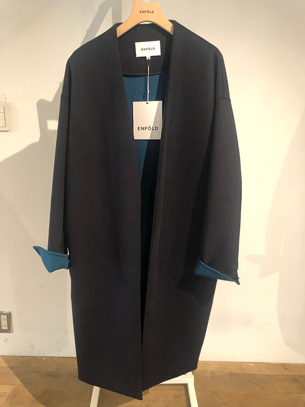 エンフォルド チェスターコート コクーン グレー 38 エンフォルド