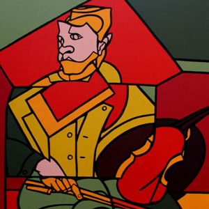 Valerio Adamiヴァレリオ・アダミPortrait Dissimulé Valerio Adami