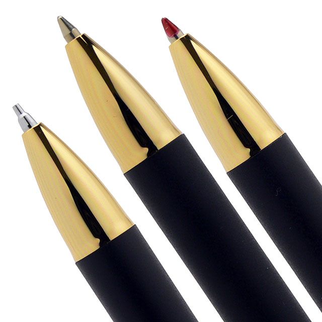 PLATINUM プラチナ万年筆 複合筆記具 純金 肥後象嵌 サクラ 多機能ペン