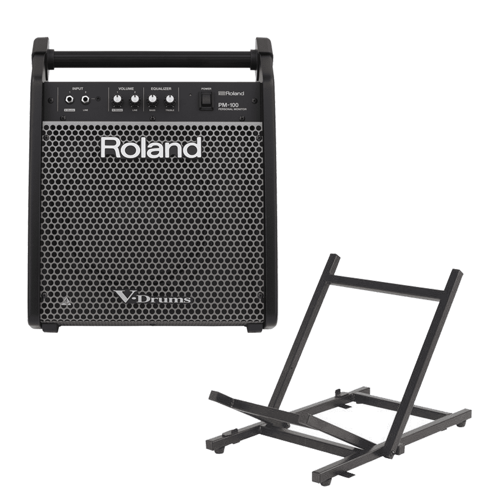 Roland PM-100 Personal Monitor for V-Drums + On-Stage RS4000