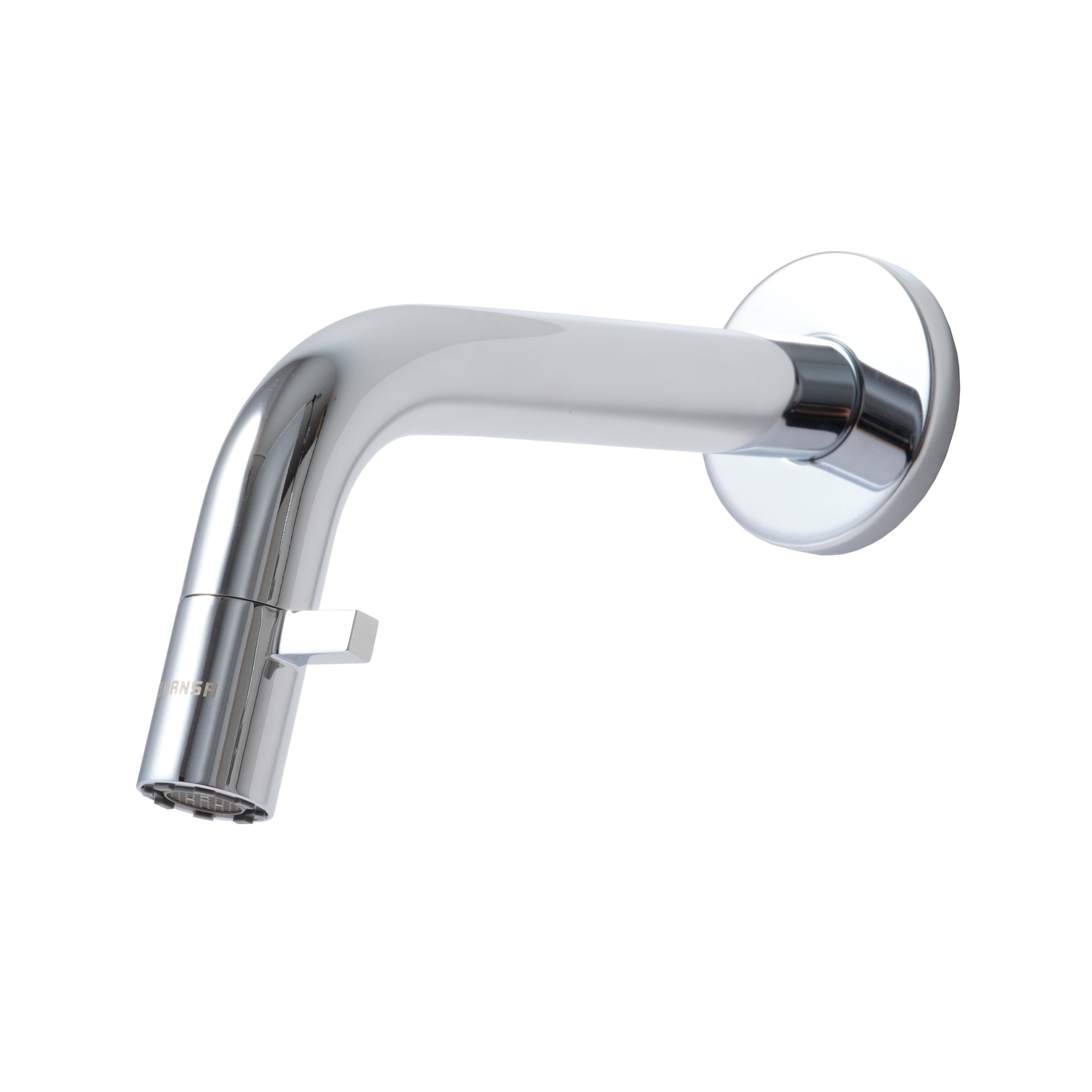 壁付けスパウトレバー水栓 洗面用 クローム L186 | KB-TP011-02-G141