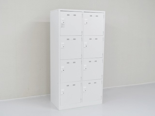 中古｜オカムラ｜レクトライン｜8人用パーソナルロッカー（ダイヤル錠