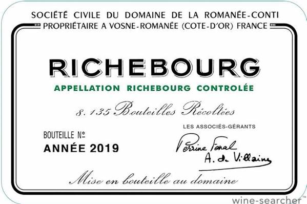 2015 Domaine de la Romanee-Conti Richebourg Grand Cru, Cote de