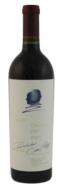 2003 Opus One Cabernet Sauvignon Blend | WineBid | Wine for Sale