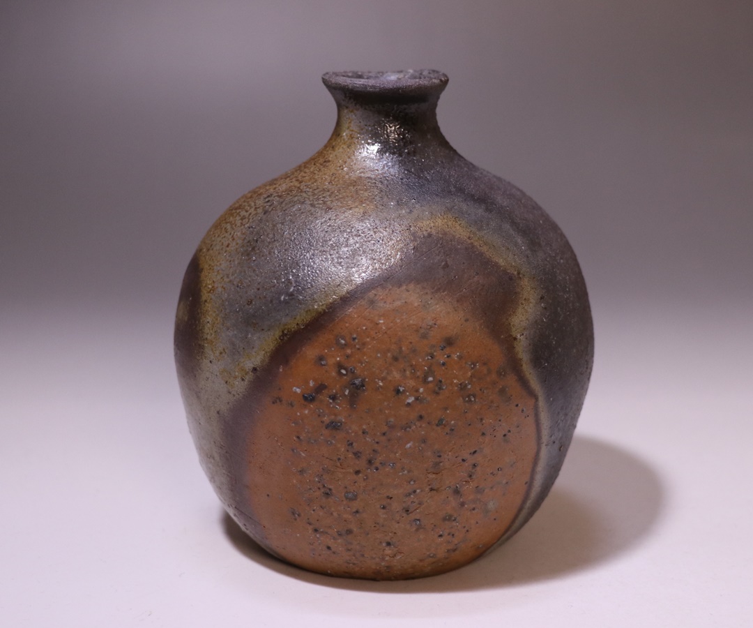 備前焼 金重有邦 酒盃 平盃 ぐい呑み お猪口 酒器 伊部酒呑 （金重有邦