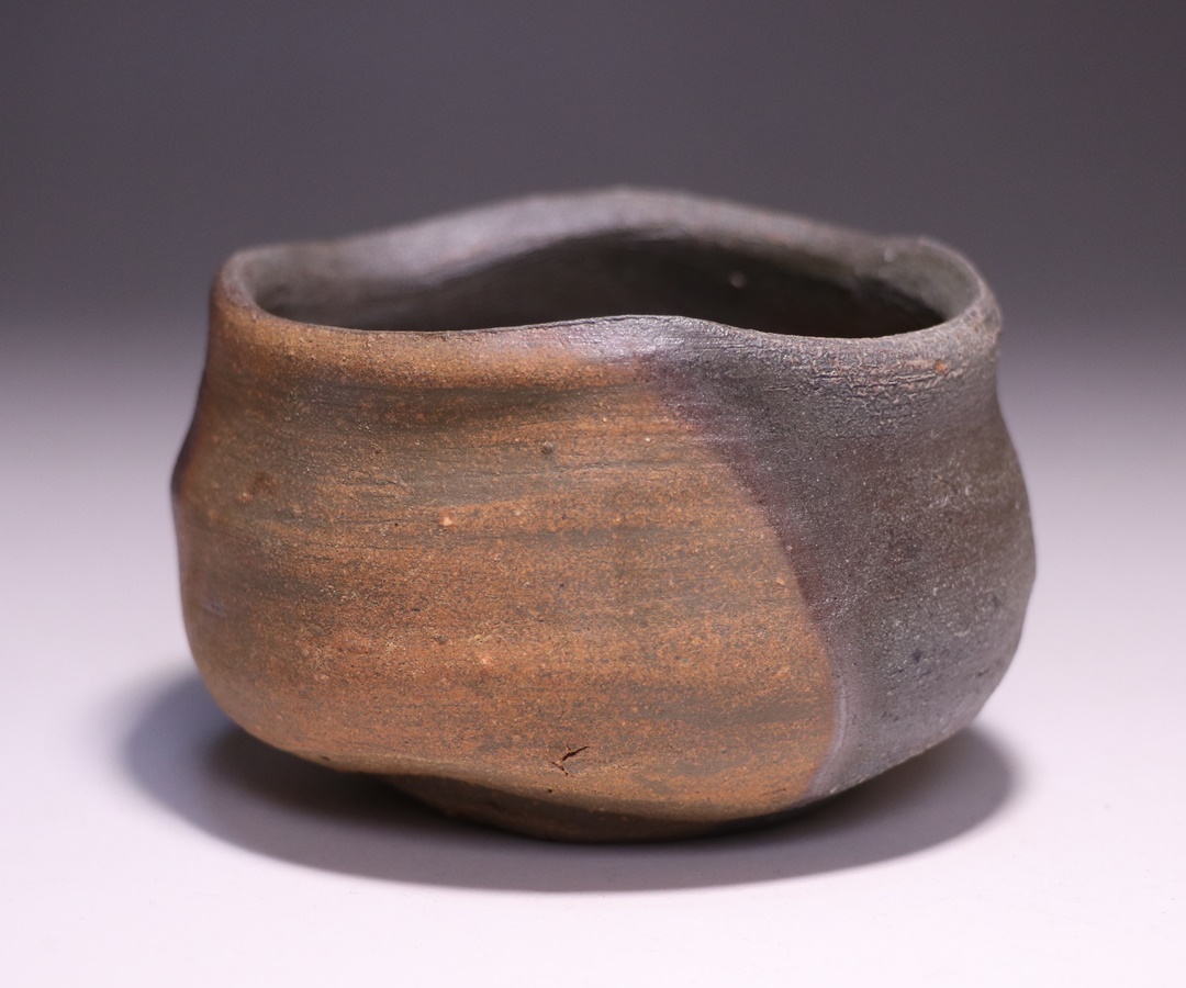 酒器の名工中村六郎備前長方皿5点共箱有