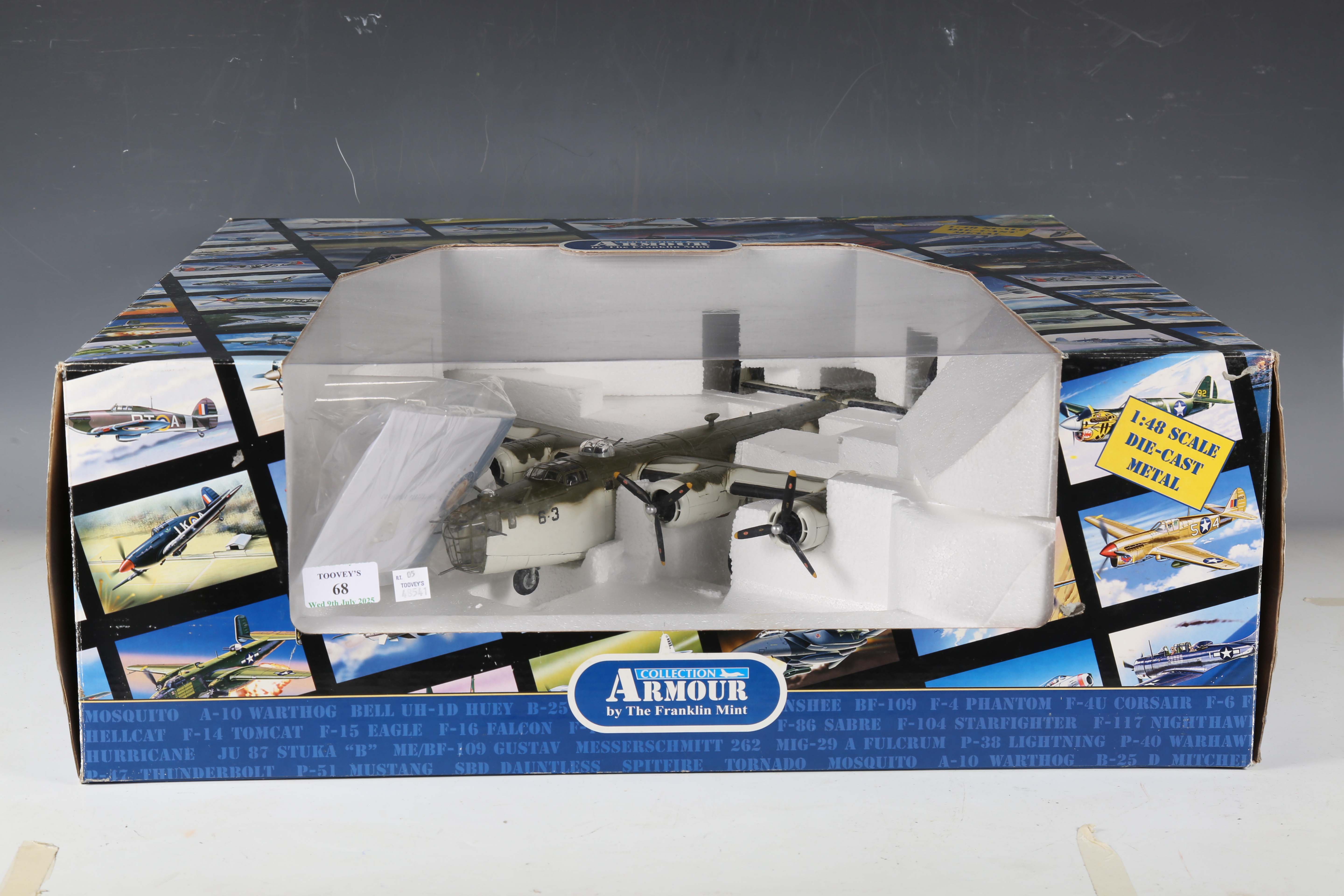 Four The Franklin Mint Armour Collection 1:48 scale diecast model