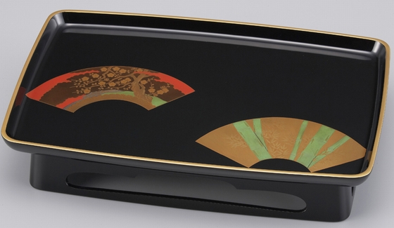 屠蘇器・重箱セット 地紙扇面蒔絵 2,750,000円(税込） | 輪島塗の