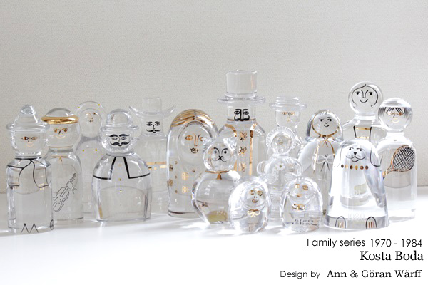 スウェーデン ヴィンテージ コスタボダ 1984年 平和 限定 ファミリー