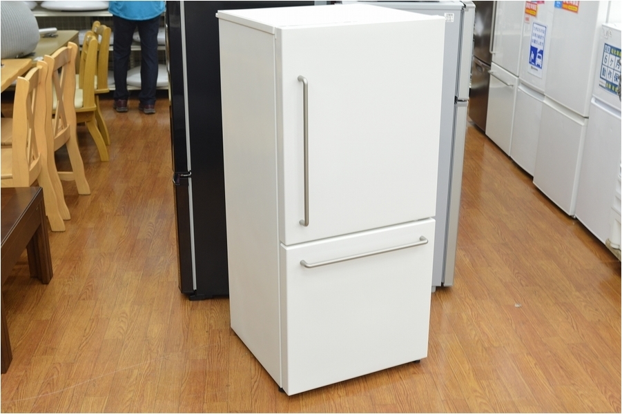MUJI MJ-R16B ホワイト 冷蔵庫 無印良品の2ドア冷蔵庫(MJ-R16B)