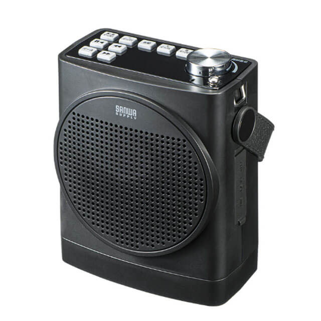 サンワサプライ MM-SPAMP7 ワイヤレスマイク付き スピーカー拡声器
