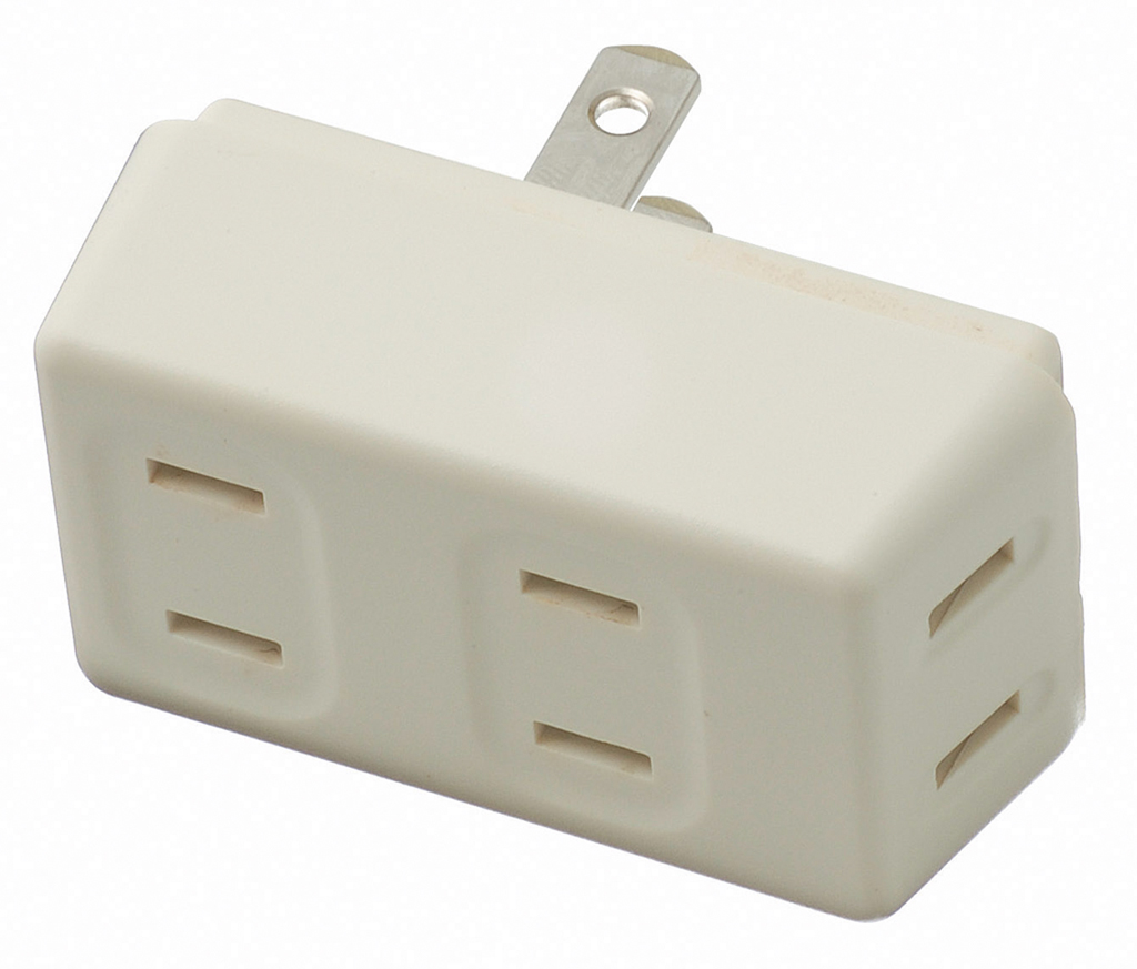 耐トラ付フロントタップ3個口白｜YAZAWA CORPORATION