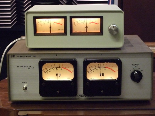 自作ステレオVUメーター141号機（富士計測器 FA-45新品使用） VUレベル