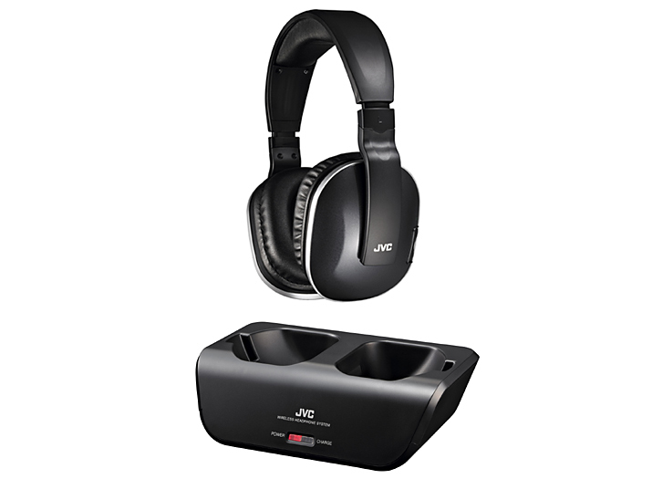 ほぼ未使用】JVC HA-WD100B ワイヤレスヘッドホン HA-WD100B