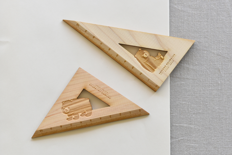 三角定規 木のノベルティ・OEM 山のくじら舎