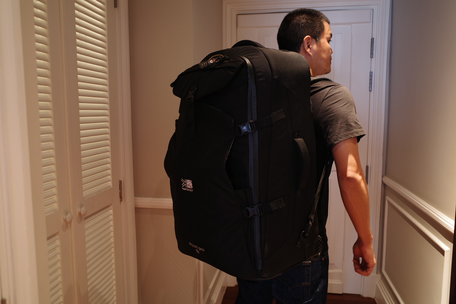 廃盤品】着払_カリマー エアポートプロ70 キャリーバッグ 3way 楽天