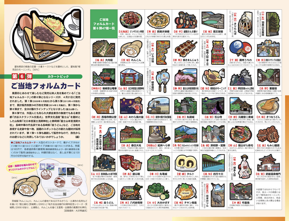 ご当地フォルムカード - ちょっと変わったポストカード