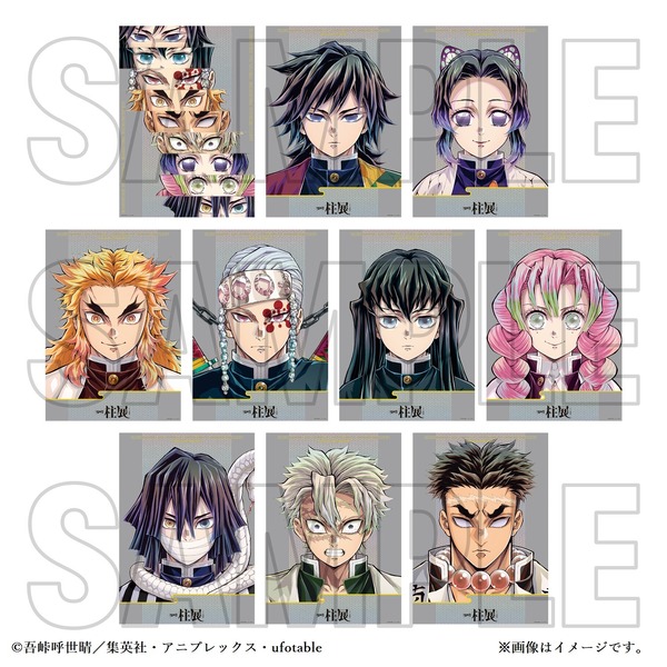 鬼滅の刃✧柱展✧ランダムマット缶バッジ✧21歳3人組セット✧実弥