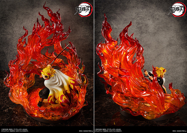 鬼滅の刃」煉獄杏寿郎、“奥義 玖ノ型・煉獄”を放つ一瞬を1/4スケール