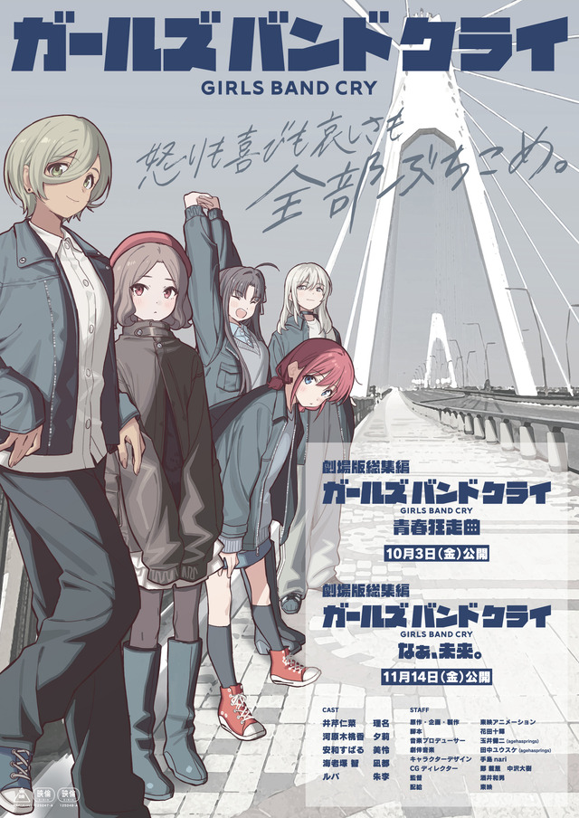 ガールズバンドクライ テレビアニメ プロジェクト始動ポスター トゲ