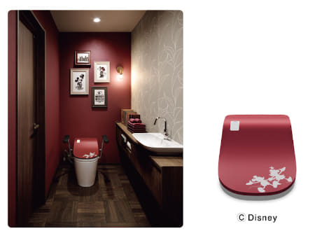 パナソニック、便座ふたにディズニー限定カラーの「アラウーノ