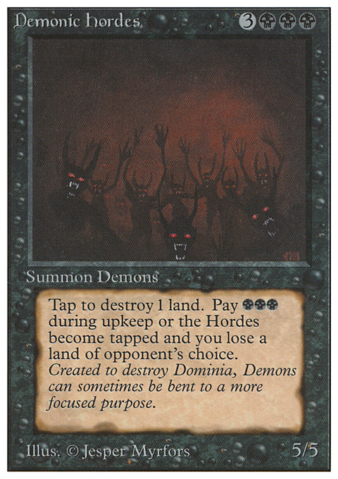 PSA10 旧枠 Demonic hordes MTG 30th edition PSA10 旧枠 Demonic
