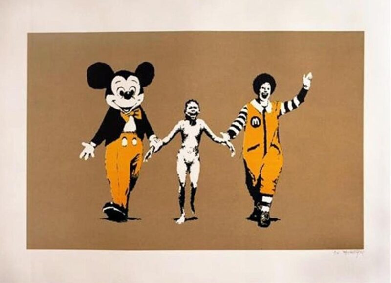 Napalm (Can't beat the feeling) (Orange) | Banksy… | Hang-Up Gallery