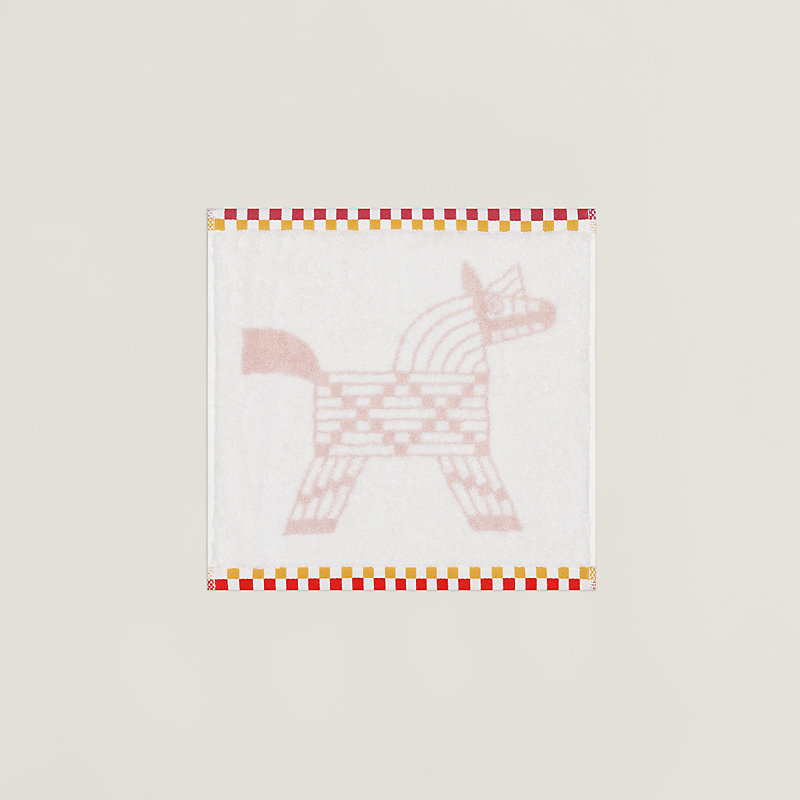 カレ・タオル 《アニモー・ナッテ》 - ピンク | Hermès - エルメス