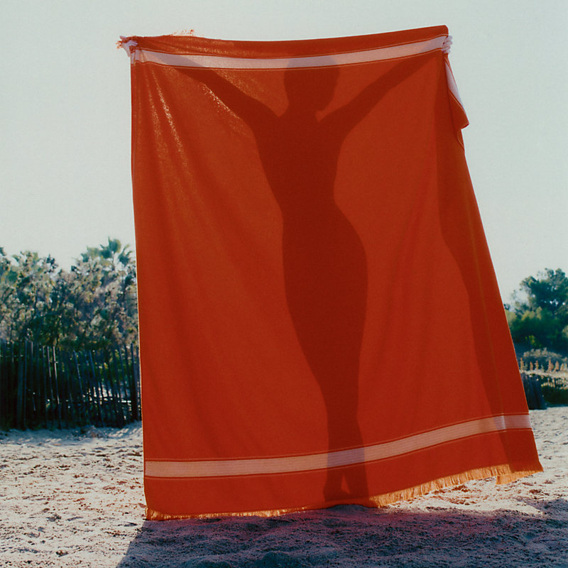 ⭐️美品⭐️ エルメス ビーチタオル ヨット 船 オレンジ マット 楽天