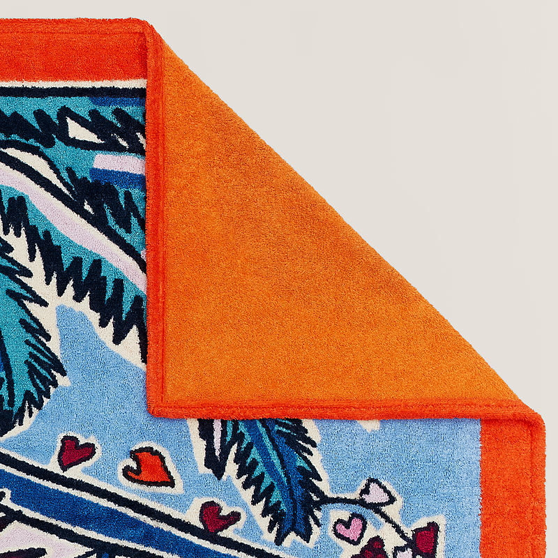 HERMES エルメス ビーチタオル 象の親子デザイン HERMES エルメス