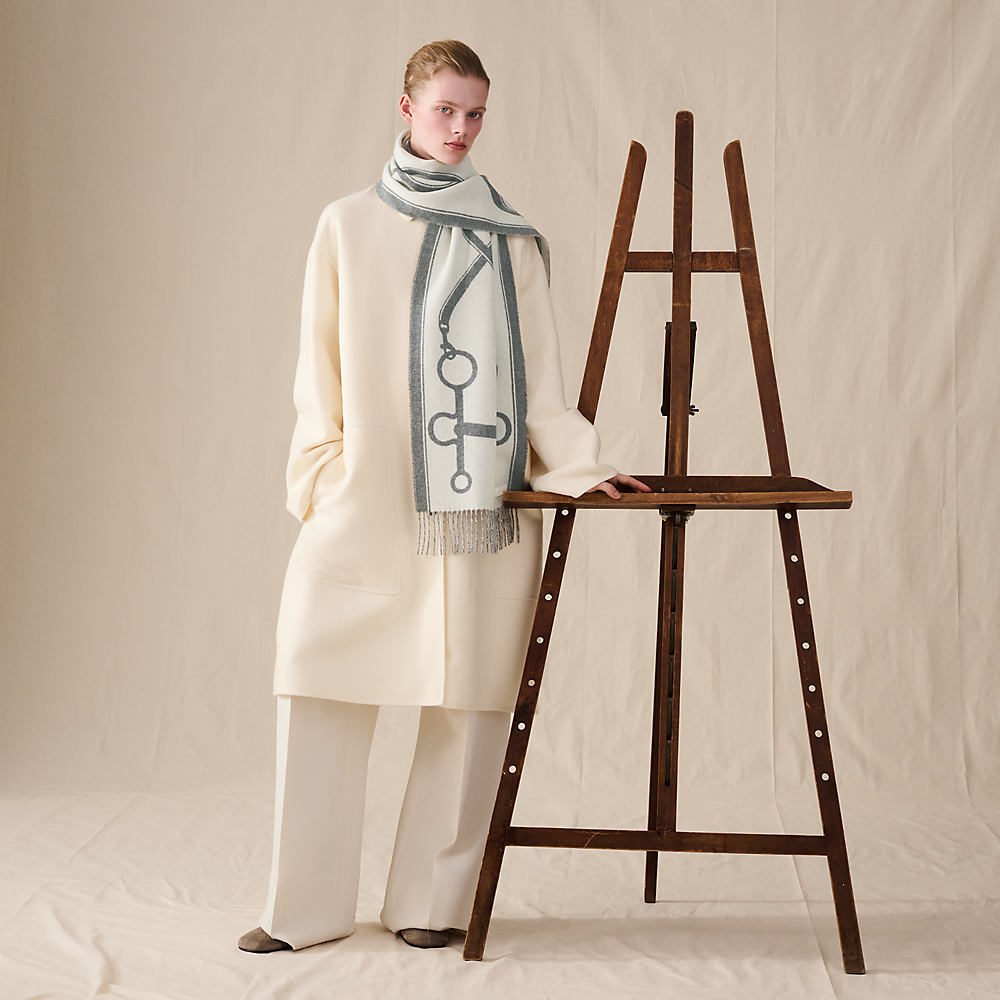 マフラー 《モール》 - グレー | Hermès - エルメス-公式サイト