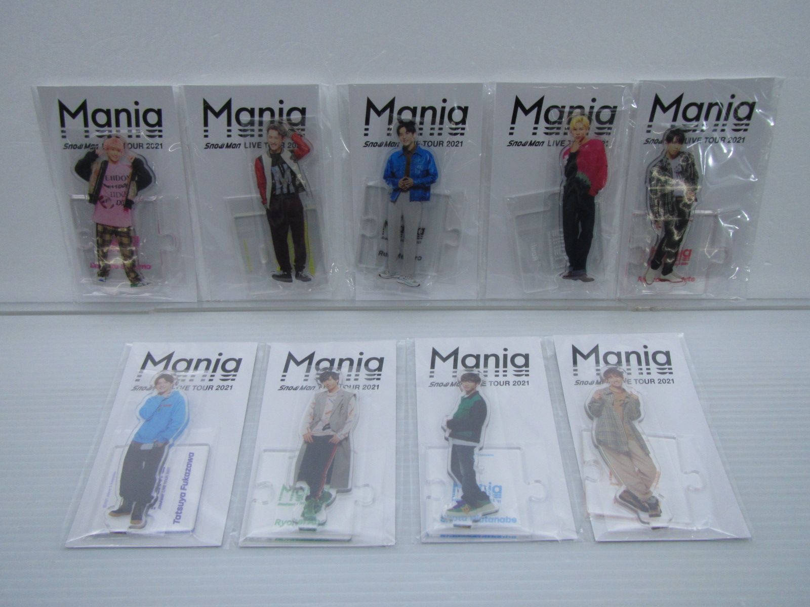 Snow Man アクリルスタンド LIVE TOUR 2021 Mania 9点セット 全種 未