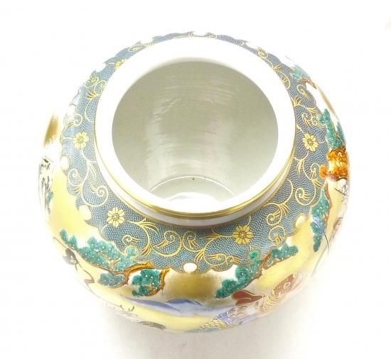 九谷焼 花瓶 本金七福神青粒 10号 - メルカリ