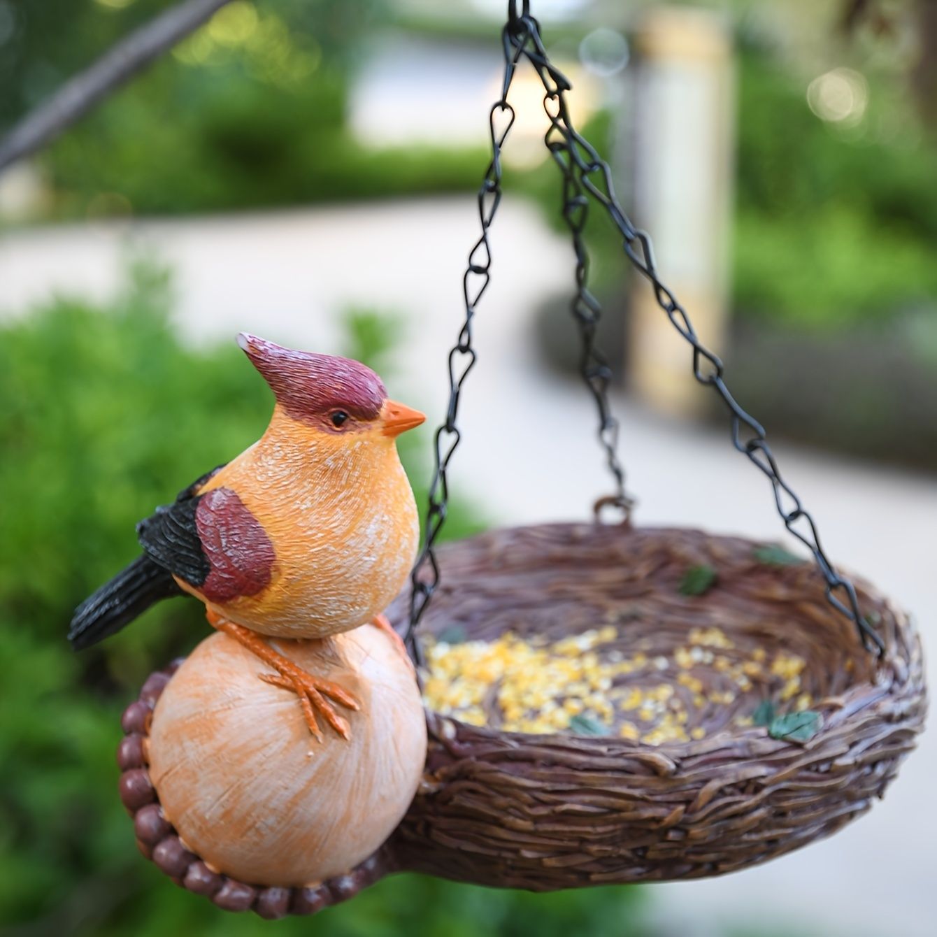 吊り下げ バードフィーダー 小鳥 野鳥 用 給餌器 餌箱 餌台えさ置き